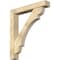Ekena Millwork Olympic Block Rough Sawn Bracket w/ Offset Brace, Douglas Fir, 6"W x 36"D x 40"H BKT0604X36X40OLY05RDF - alternate 1